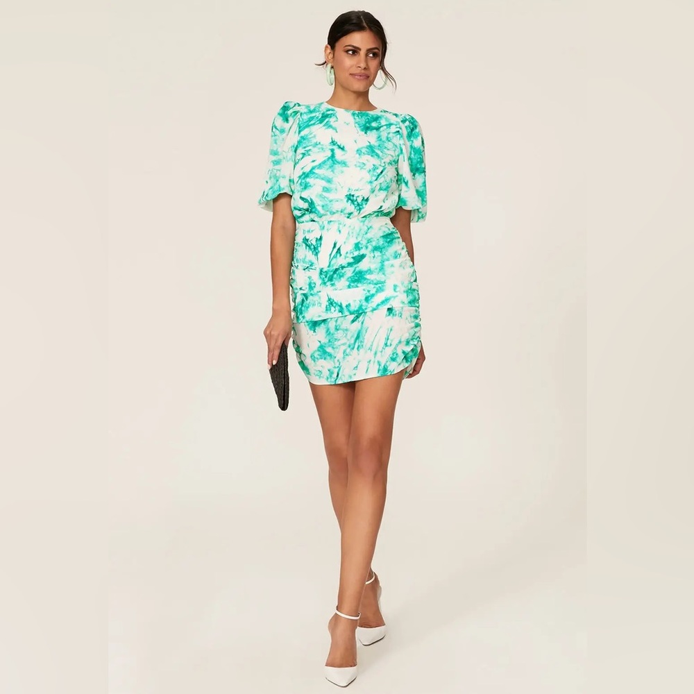 AFRM Rilo Tie Dye Mini Dress, XS